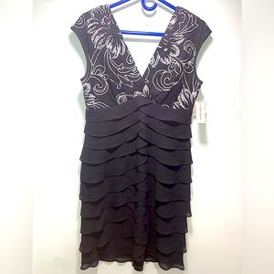 Dressbarn women’s black and white party dress size 12